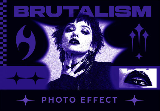 Brutalism Photo Effect