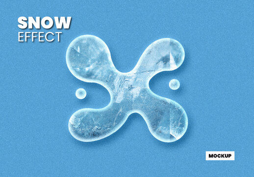 Snow Effect Mockup