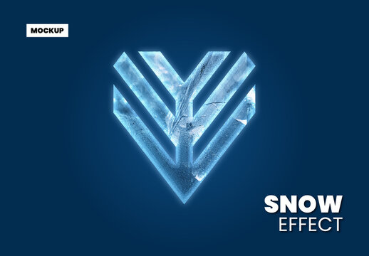 Snow Effect Mockup