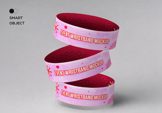 Event Wristband Mockup
