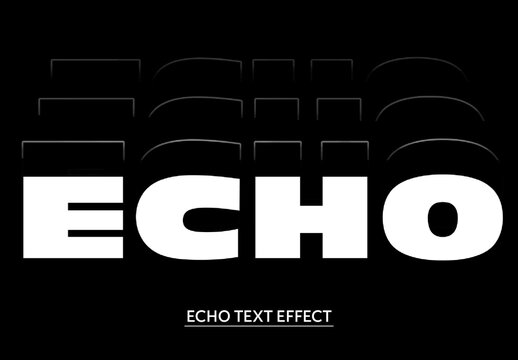 Echo Text Effect