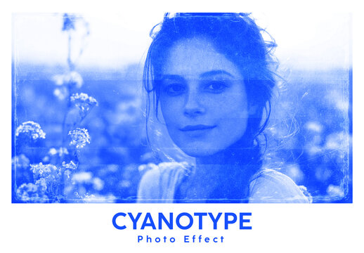 Cyanotype Photo Effect