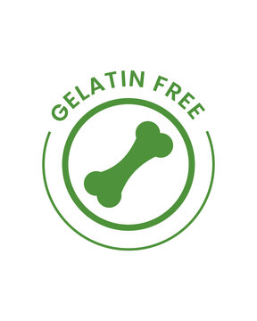 GELATIN FREE green logo vector SVG
