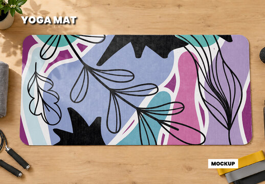Yoga Mat Mockup