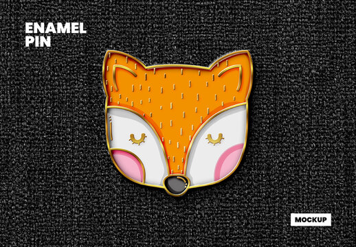 Enamel Pin Mockup