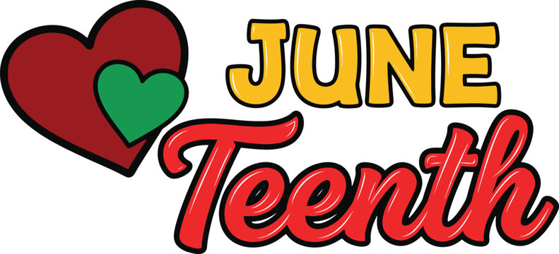 Juneteenth freedom day illustration celebrating emancipation with heartfelt graphics