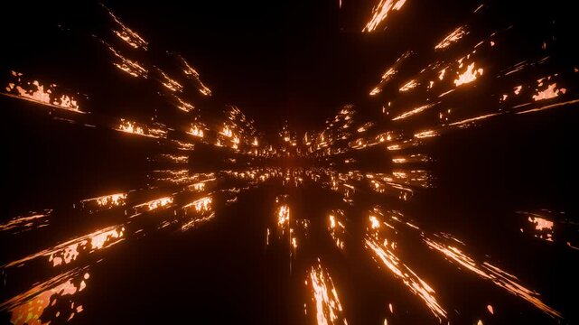 Sci-fi 3d render futuristic technology background animation 4k seamless looping backdrop
