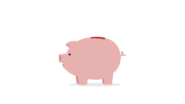 Piggy Bank Savings Animation