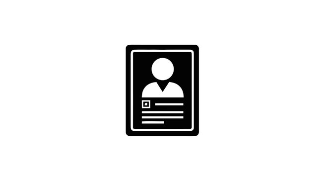 ID Card Identification Photo Portrait.
