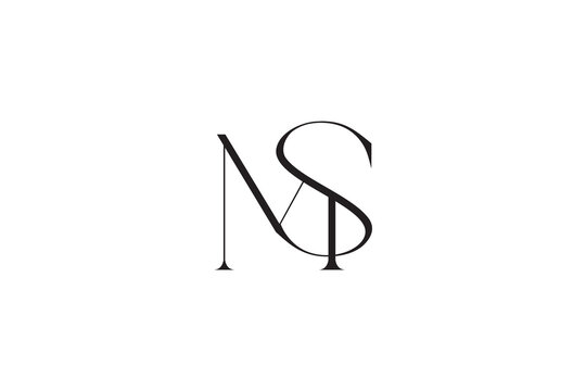 Timeless NS Letter Monogram Logo - Elegant SN Initial Interlocking Emblem for Corporate & Luxury Brand