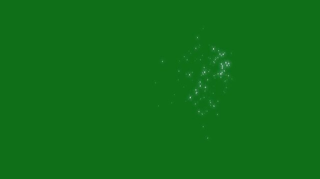 4k sparkling fairy dust trail animation with glittering star particles, twinkling white bokeh lights, curved magic doodle lines and glowing shimmer transition effect on green screen