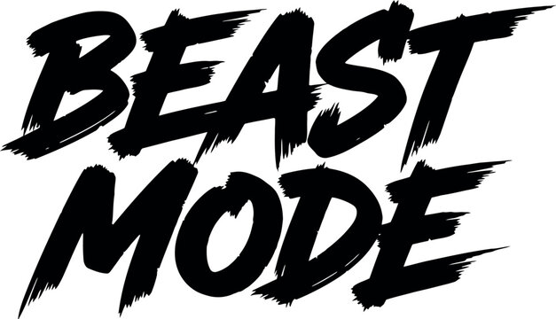 Beast mode typography