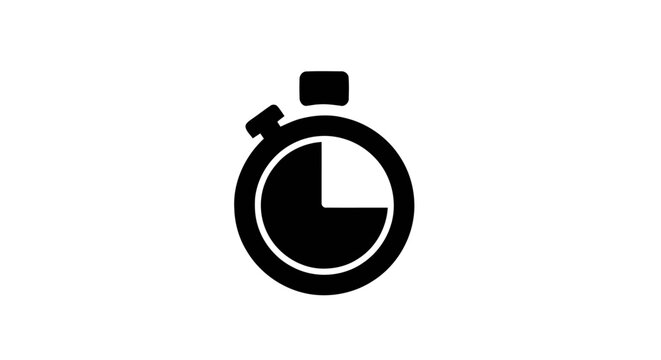 Stopwatch timer icon symbol tool.