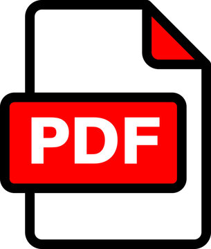 PDF file format icons set. PDF file download symbols.PDF file format icon.PDF file download icon flat trendy vector illustration isolated .File format extensions. doc, xls, ppt, pdf file format