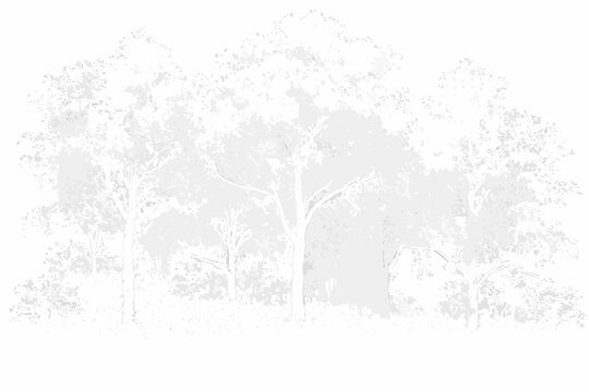 pointillist forest cluster a detailed pointillist style illustration