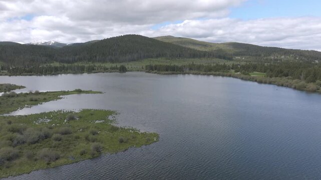 Georgetown Lake Montana Drone Aerial View