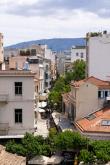Fototapeta premium Athens street view from rooftop
