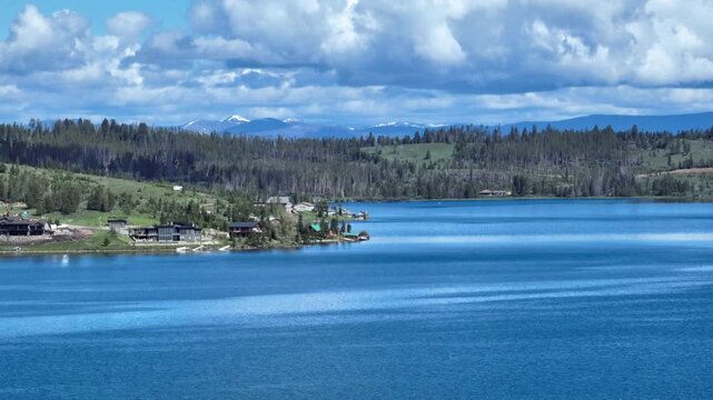 Georgetown Lake Montana Drone Aerial View
