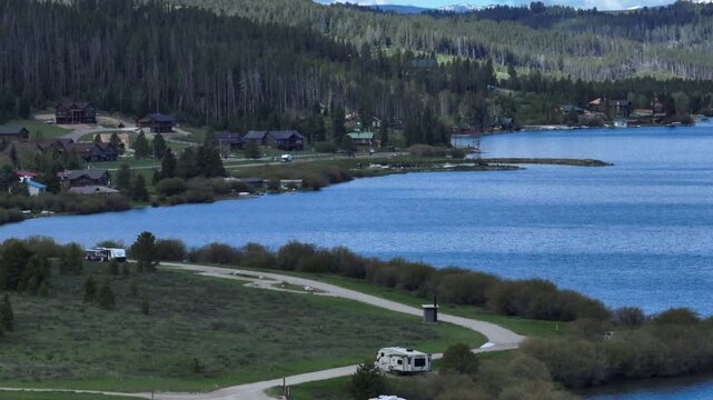 Georgetown Lake Montana Drone Aerial View