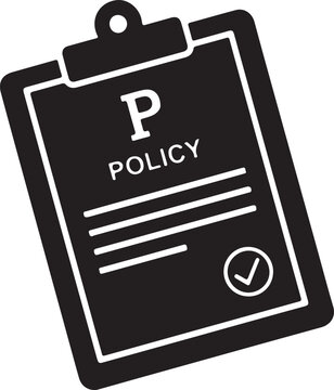 Business policy, document, clipboard icon, checklist, approved