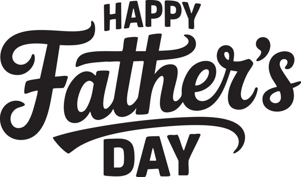 Happy Fathers Day lettering