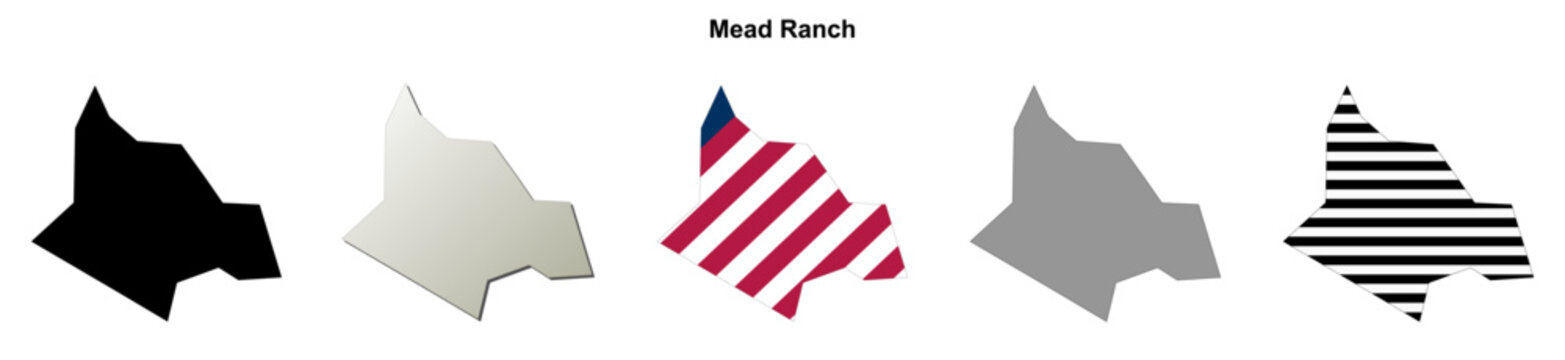 Mead Ranch (Arizona) blank outline map