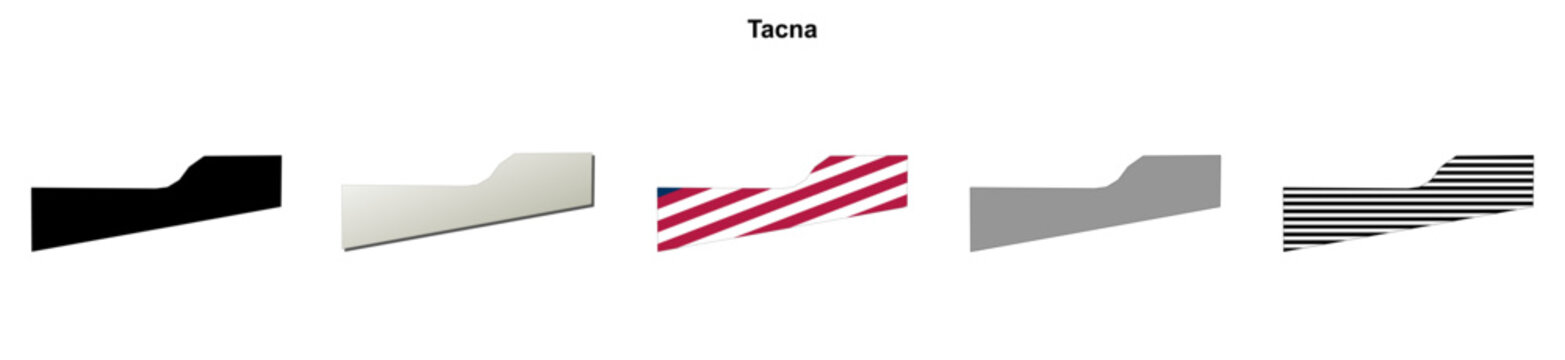 Tacna (Arizona) blank outline map