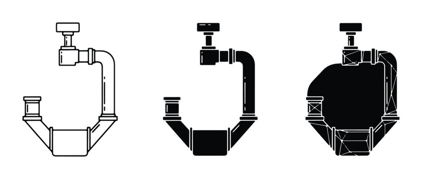 Gimbal Stabilizer Icons, Camera Mount Equipment, Professional Video Gear Set