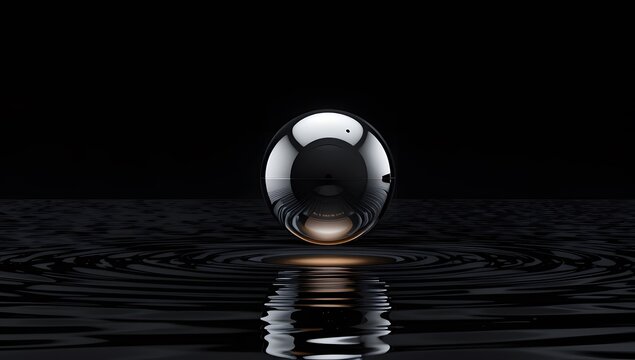 UAP Orb Ocean Aerial Phenomenon Concept Illustration