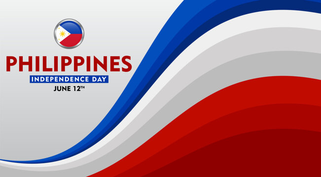 Philippine Independence Day, Suitable for Background Designs, Banners, Posters, and Greeting Cards