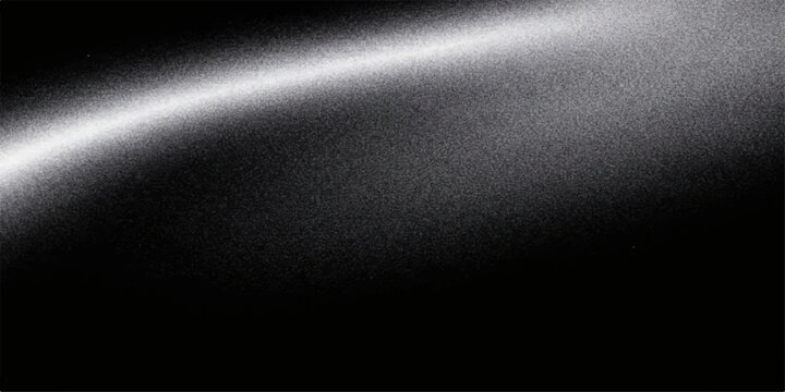 An abstract black and white background featuring brushed metallic light beams reflecting off a dark stainless steel surface with a textured silver pattern