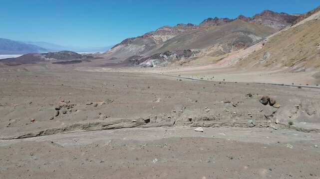 Over west slope of Funeral Mountains - Death Valley National Park, California