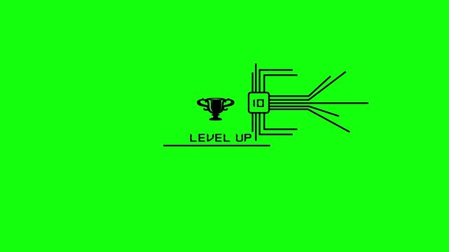 Classic 8 Bit Level Up Interface level up1, pixel, retro, text, level up, game, bit,