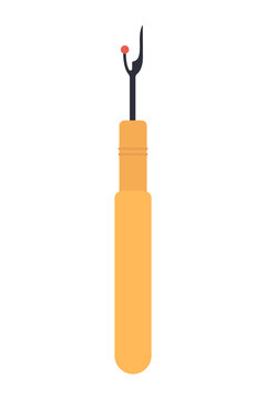 Png Yellow seam ripper illustration element, transparent background