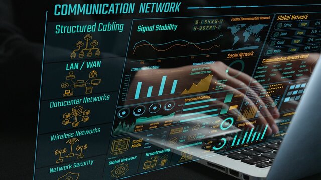 Explore a comprehensive view of communication network metrics showcasing structured cabling data, signal stability insights, and analytics for effective management and connectivity. Cipher