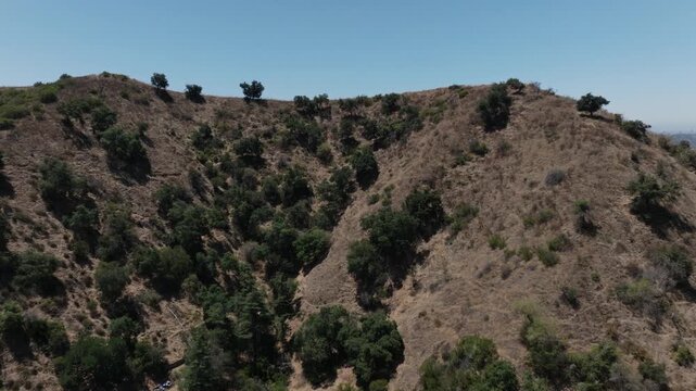 Desert Terrain Glendale California Drone Aerial View