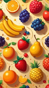 Fruit collage