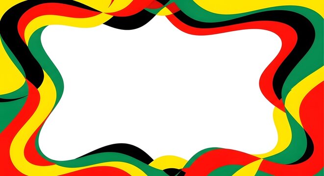 Juneteenth freedom day celebration vibrant abstract swirls in pan african colors for commemorative designs