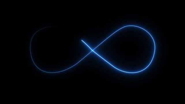 infinity neon looping animated icon infinity neon icon animated 4k video.