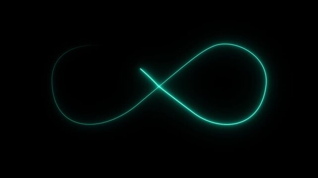 infinity neon looping animated icon infinity neon icon animated 4k video.