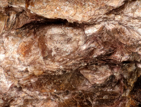 Murmanite mineral crystals formed by replacement of lomonosovite from Lovozero tundras, Kola Peninsula. 10x microscope objective micro photography for geological science and education