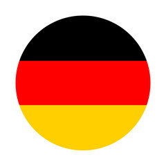 Obraz premium PNG German flag circular illustration on transparent background