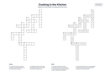 Obraz premium Cooking in the Kitchen - Preschool