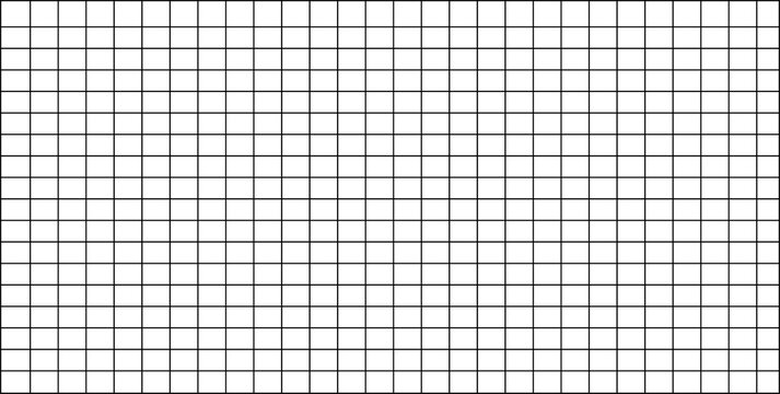Grid pattern with black lines isolated on a transparent background