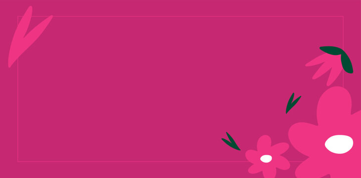 Abstract Botanical Background Templates with Elegant Flowers and Leaves for Branding