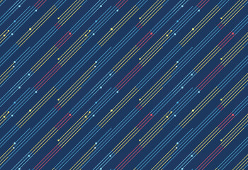 Fototapeta premium Modern Neon Diagonal Line Pattern Background