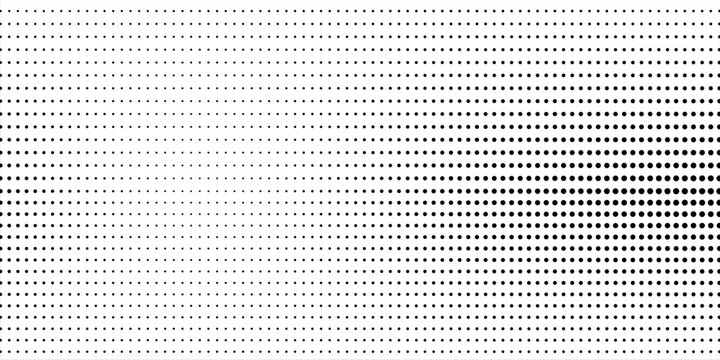 Dotted halftone texture background. Vanishing grunge gritty noise wallpaper. Monochrome pop art gradient overlay. Weathered pixelated raster comic backdrop. Vector bitmap fading subtle surface