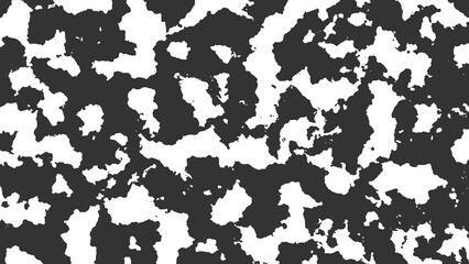 Fototapeta premium Organic Black White Abstract Texture Pattern Modern Camouflage Style Artistic Background PNG