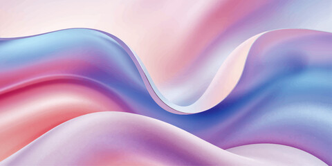 Obraz premium Colorful abstract blue wave background with smooth flowing curves, soft silk texture, and vibrant motion design patterns