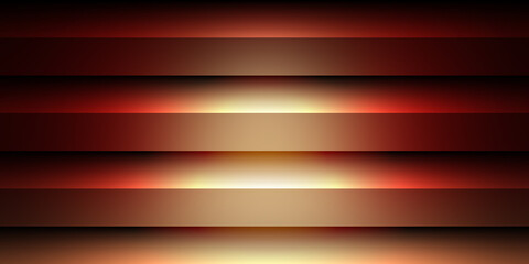 Fototapeta premium Dark abstract background with glowing horizontal light bands